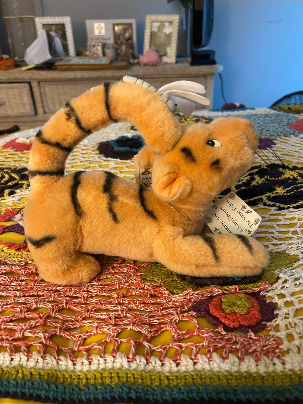 Tiger, Winnie the Pooh's Friend with cute fire fly on his tail